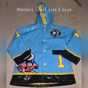 Western Chief Blue and Yellow Kids Jacket